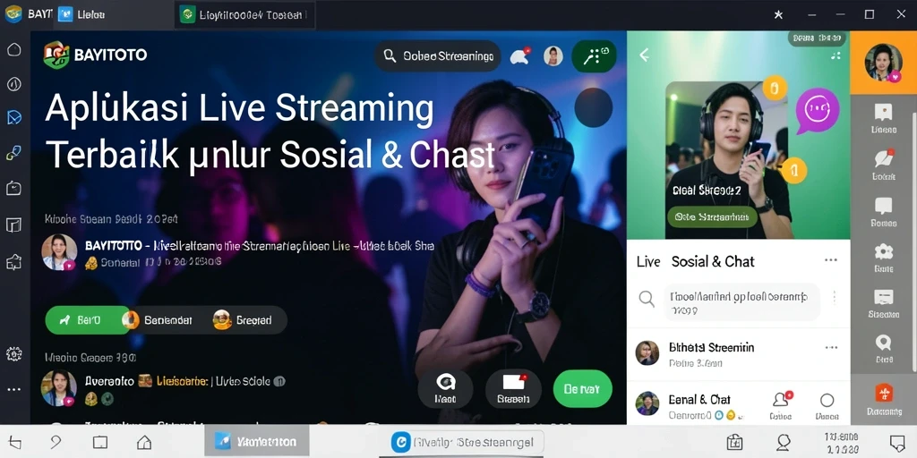 Antarmuka BAYITOTO menampilkan fungsi Live Streaming yang menyenangkan.