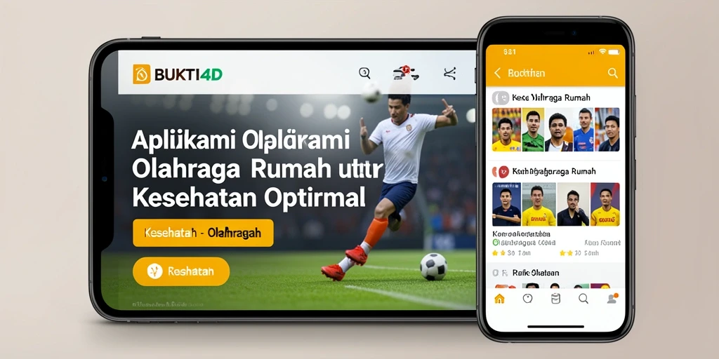 Antarmuka intuitif aplikasi BUKTI4D untuk olahraga rumah