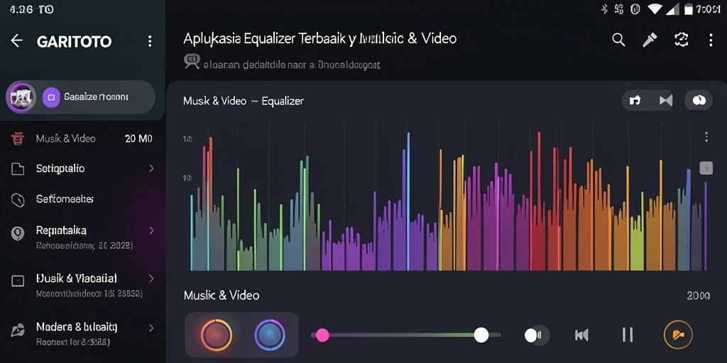 Antarmuka GARITOTO untuk pengaturan Equalizer yang intuitif.