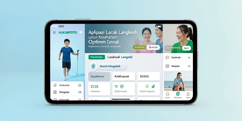 Tampilan antarmuka HUKUMTOTO yang intuitif dan menarik.