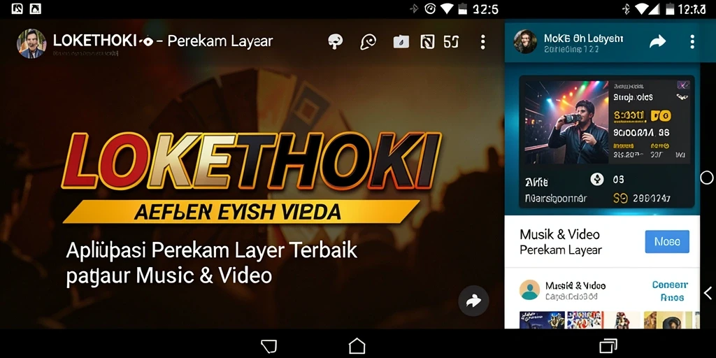 Antarmuka aplikasi LOKETHOKI untuk perekaman layar yang user-friendly.