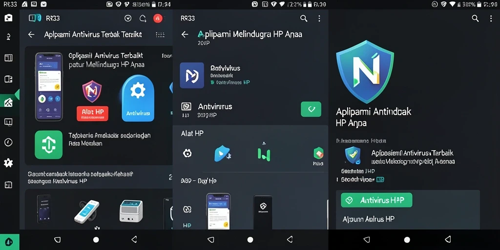Tampilan antarmuka utama aplikasi RR33 dengan fitur antivirus yang lengkap.
