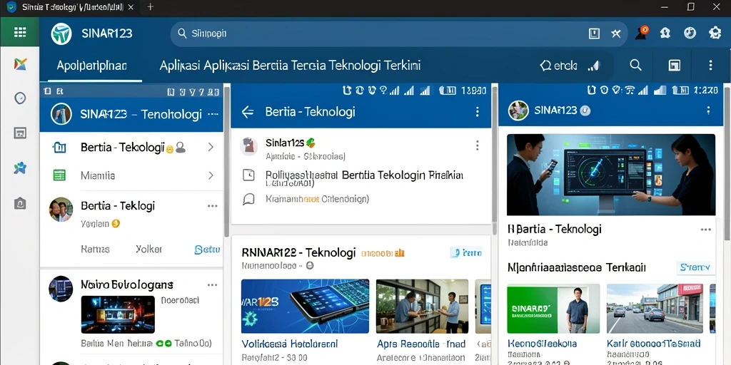 Antarmuka modern dan fungsional dari SINAR123.